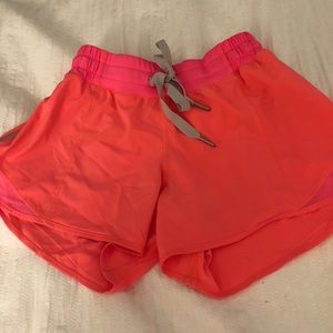 lululemon athletica Shorts - Pink lululemon drawstring shorts size 4! lululemon athletica Shorts - Pink lululemon drawstring shorts size 4!
